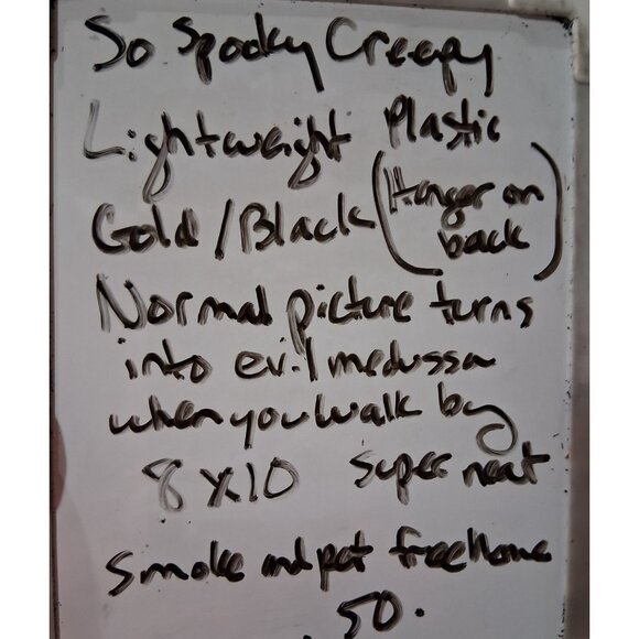 3D Medusa Vintage Photo Frame With Lenticular Portrait Of Woman Skeleton Transfo - Picture 9 of 9